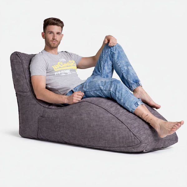 Avatar loungestol Luscious Gray indendørs sækkestol