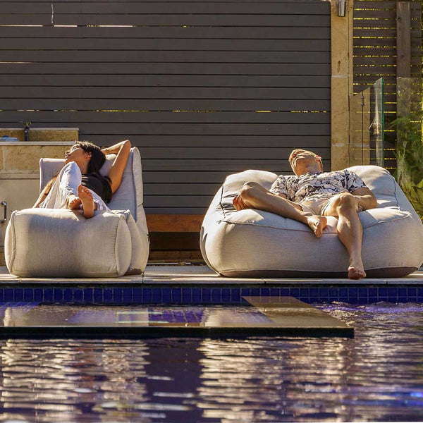 Evolution Sofa Maldives Gray (Sunbrella) Utendørs saccosekk