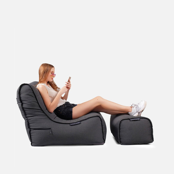 Evolution Sofa Black Rock (Sunbrella) Utendørs saccosekk