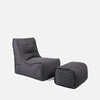 Evolution Sofa Black Rock (Sunbrella) Utendørs saccosekk