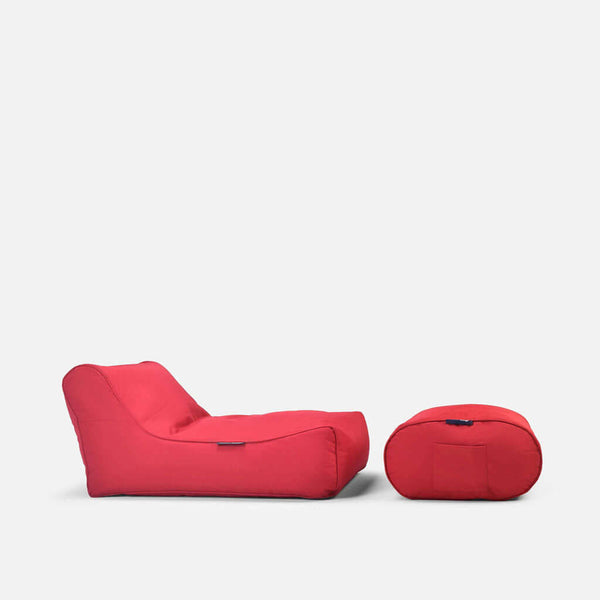 Ottoman Toro Red Udendørs sækkestol