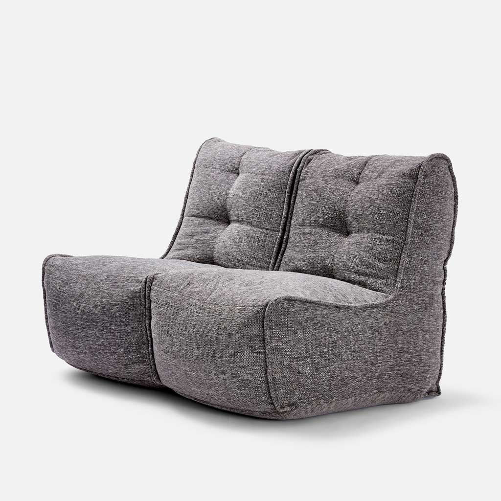 Twin Couch Modulsofa Luscious Gray Innedørs saccosekk