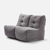 Twin Couch Modulsofa Luscious Gray Innedørs saccosekk