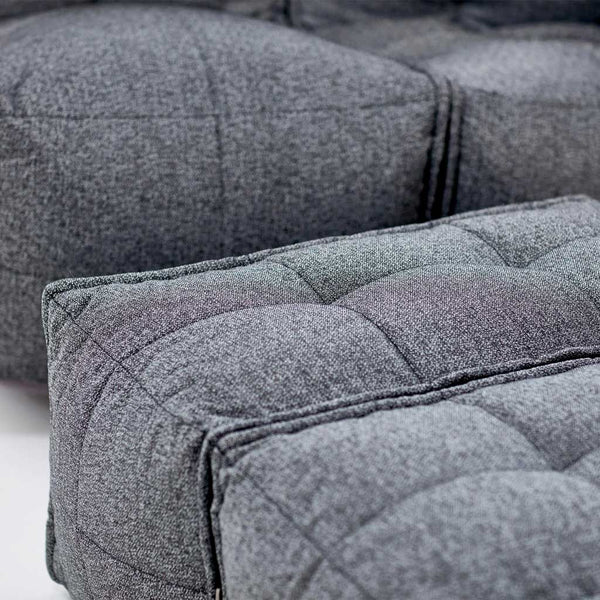 Twin Ottoman Modulsofa Titanium Weave Indendørs modulsofa