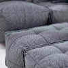 Twin Ottoman Modulsofa Titanium Weave Indendørs modulsofa