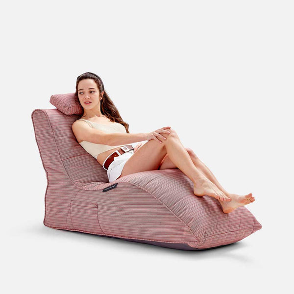 Avatar Lounger Deluxe Raspberry polo Utendørs saccosekk