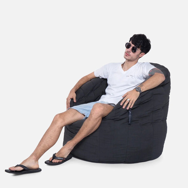 Butterfly Sofa Black Rock (Sunbrella) Utendørs saccosekk