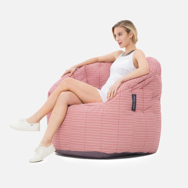 Butterfly Sofa Deluxe Raspberry Polo Utendørs saccosekk