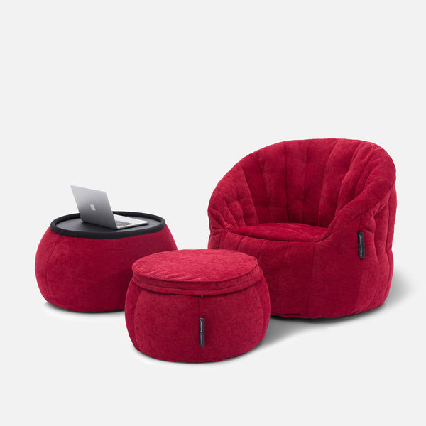 Wing Ottoman Wildberry Deluxe Innedørs saccosekk