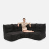 Mod 3 Cozy Corner Modulsofa Black Sapphire Innedørs modulsofa