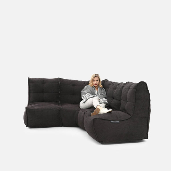 Mod 3 Cozy Corner Modulsofa Black Sapphire Innedørs modulsofa