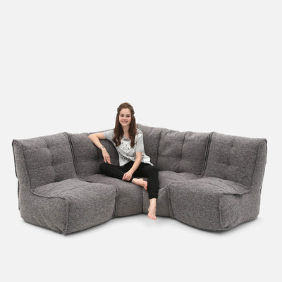 Mod 3 Cozy Corner Modulsofa Luscious Grå 