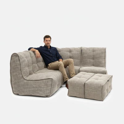 Mod 4 Corner Deluxe Modulsofa Eco Weave 