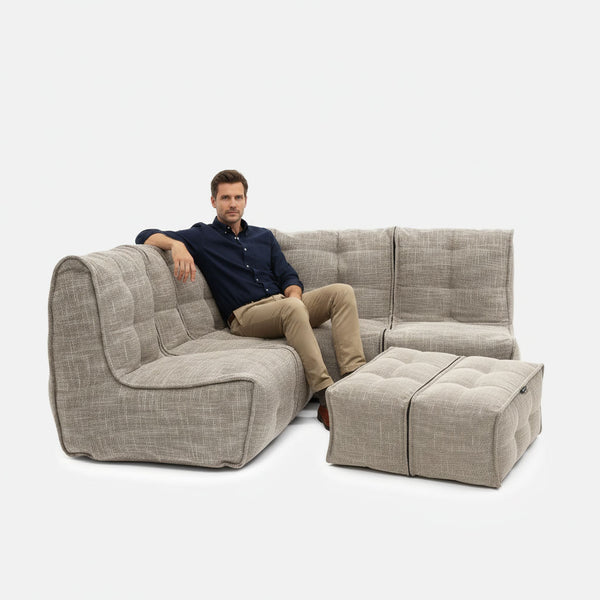 Mod 4 Corner Deluxe Modulsofa Eco Weave Innedørs modulsofa