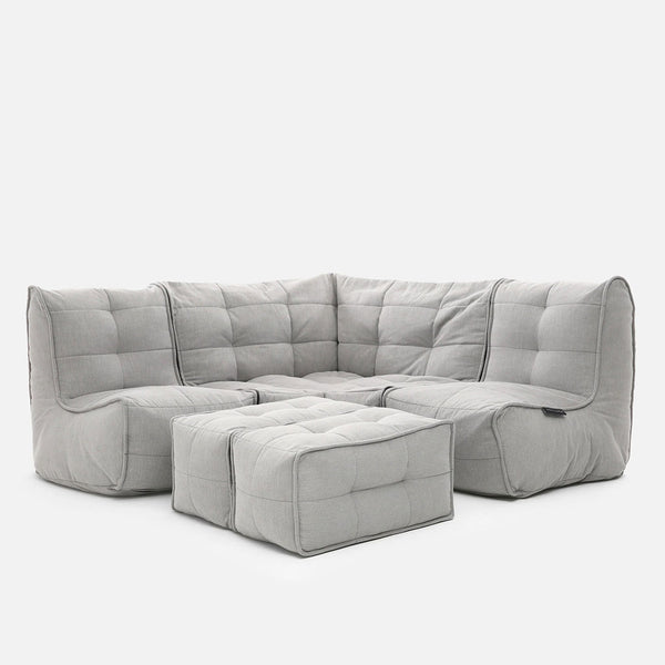 Mod 4 Corner Deluxe Modulsofa Keystone Gray Innedørs modulsofa