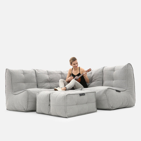 Mod 4 Corner Deluxe Modulsofa Keystone Gray Innedørs modulsofa