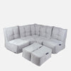 Mod 4 Corner Deluxe Modulsofa Silverline Utendørs modulsofa