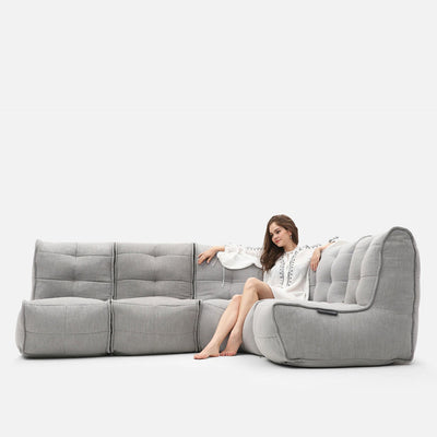 Mod 4 L Sofa Modulsofa Keystone Grå 