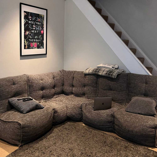 Mod 4 L Sofa Modulsofa Luscious Gray Indendørs modulsofa