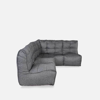 Mod 4 L Sofa Modulsofa Titanium Weave 