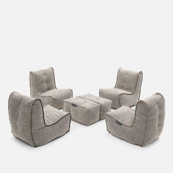 Mod 4 Quad Couch Modulsofa Eco Weave Indendørs modulsofa