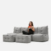 Mod 4 Quad Couch Modulsofa Keystone Gray Innedørs modulsofa