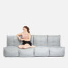 Mod 4 Quad Couch Modulsofa Silverline Udendørs modulsofa