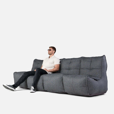 Mod 4 Quad Couch Modulsofa Titanium Vævning 