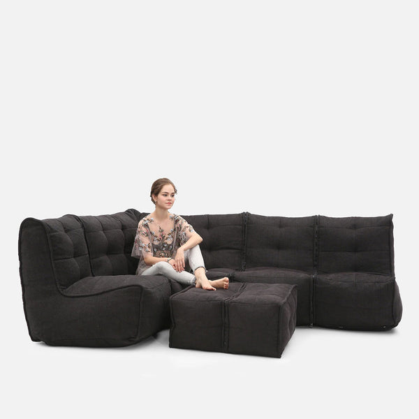 Mod 5 Living Lounge Modulsofa Black Sapphire Indendørs modulsofa