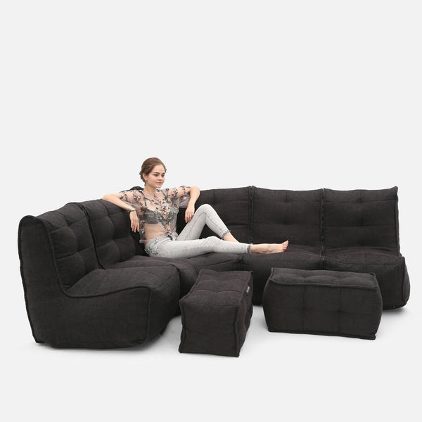 Mod 5 Living Lounge Modulsofa Black Sapphire Indendørs modulsofa