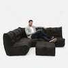 Mod 5 Living Lounge Modulsofa Black Sapphire Indendørs modulsofa