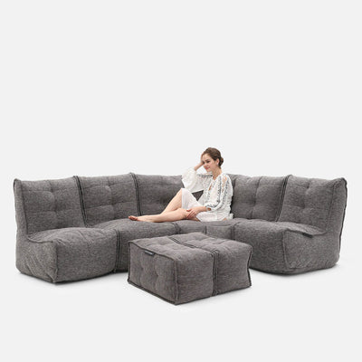 Mod 5 Living Lounge Modulsofa Luscious Grå 
