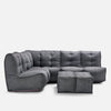 Mod 5 Living Lounge Modulsofa Titanium Weave Utendørs modulsofa