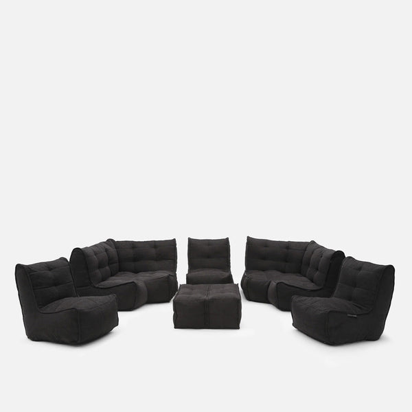 Mod 6 Lounge Max Modulsofa Black Sapphire Innedørs modulsofa