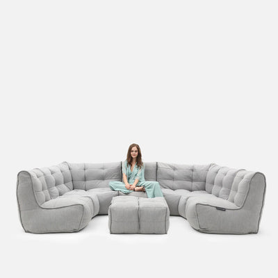 Mod 6 Lounge Max Modulsofa Keystone Grå 