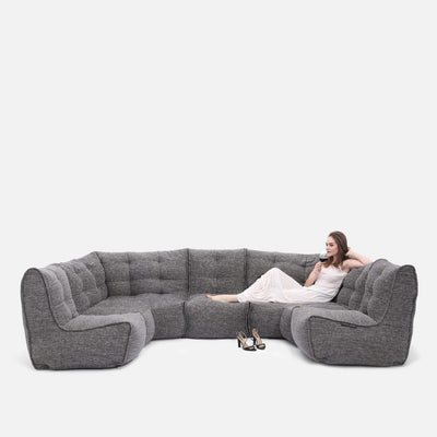Mod 6 Lounge Max Modulsofa Luscious Grå 