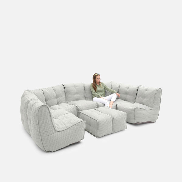 Mod 6 Lounge Max Modulsofa Silverline Utendørs modulsofa