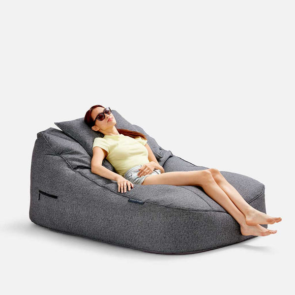 Satellite Twin Sofa Titanium Weave Utendørs saccosekk