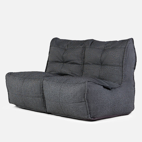Twin Couch Modulsofa Titanium Weave Utendørs modulsofa