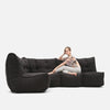 Mod 4 L Sofa Modulsofa Black Sapphire Innedørs modulsofa