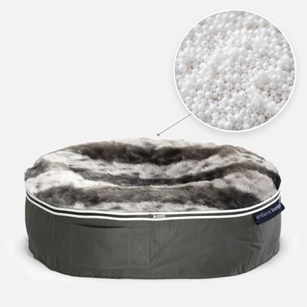 Hundeseng Supernova Wild Animal S med detalj av perlefyll i sirkel