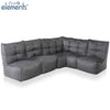 Mod 4 L Sofa Modulsofa Titanium Weave Utendørs modulsofa