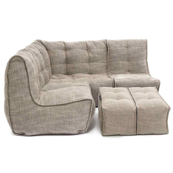 Mod 4 Corner Deluxe Modulsofa Eco Weave Innedørs modulsofa