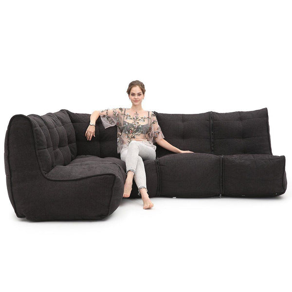 Mod 4 L Sofa Modulsofa Black Sapphire Innedørs modulsofa