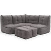 Mod 4 Corner Deluxe Modulsofa Luscious Gray Innedørs modulsofa