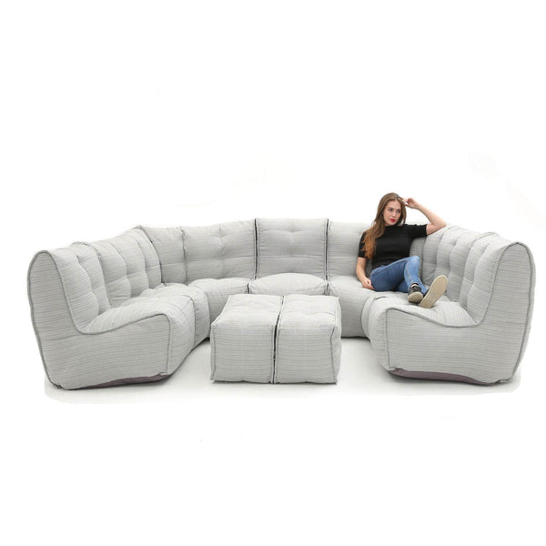 Mod 6 Lounge Max Modulsofa Silverline Utendørs modulsofa